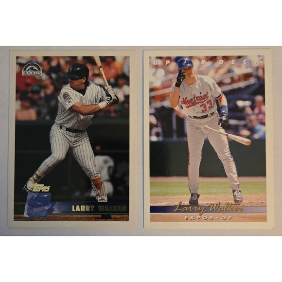 Lot of 11 Larry Walker MLB Baseball Cards - Picture 8 of 13